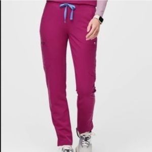 FIGS SKINNY YOLA PANTS RASPBERRY SORBET